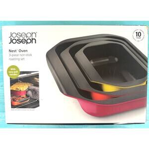 Joseph Joseph Nest Oven Roasting Trays (Set of 3), Red
